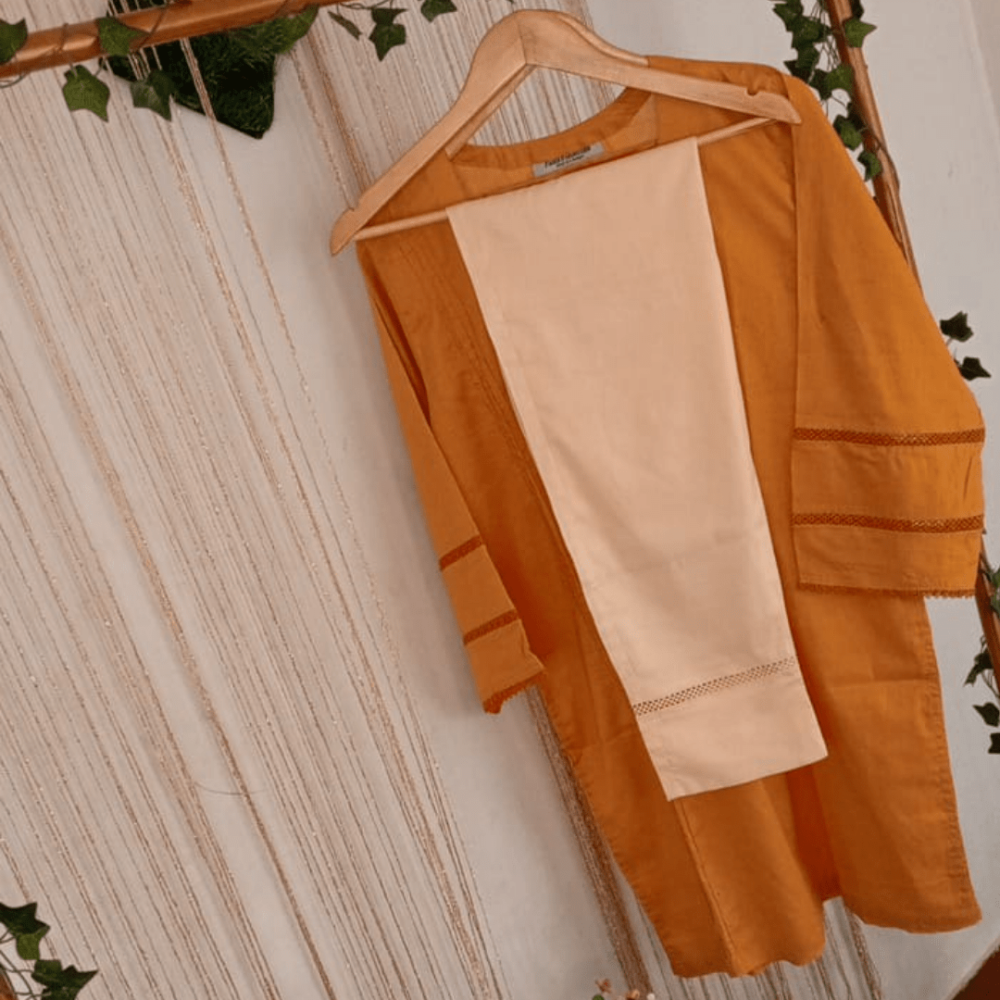 Yellowish Orange Ready-to-Wear Set