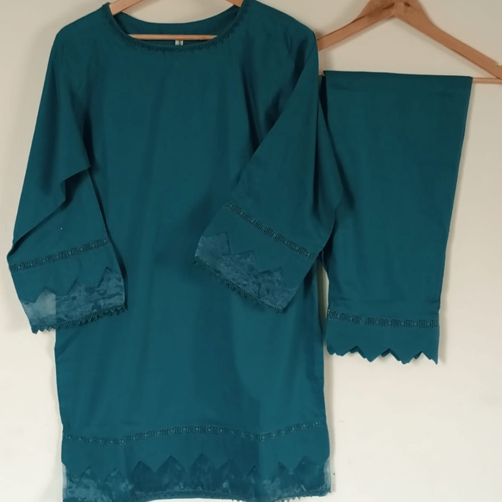 Bluish Cyan Ready-to-Wear Set